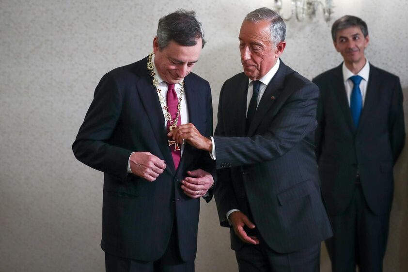 Mario Draghi Marcelo Rebelo de Sousa