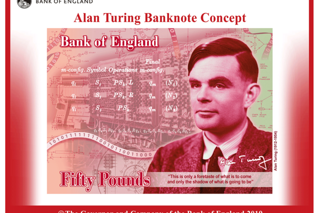 Nota de 50 libras terá a cara de Alan Turing, matemático britânico da Segunda Guerra