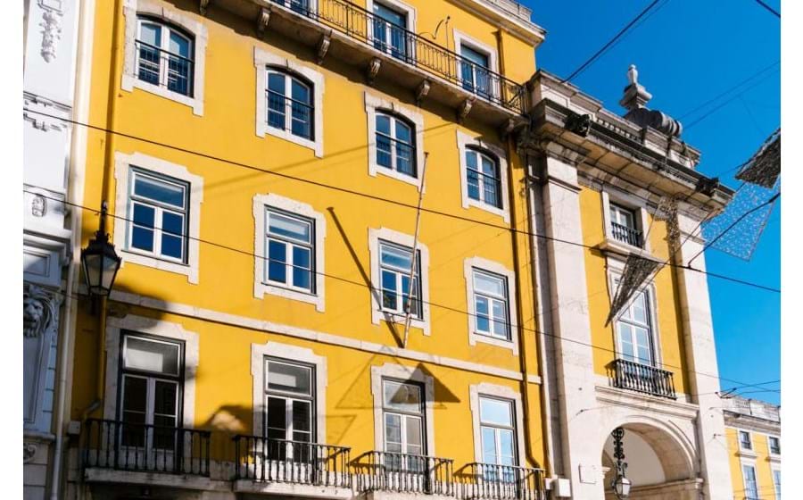Lisboa - Edifício Pombalino na Rua da Prata 