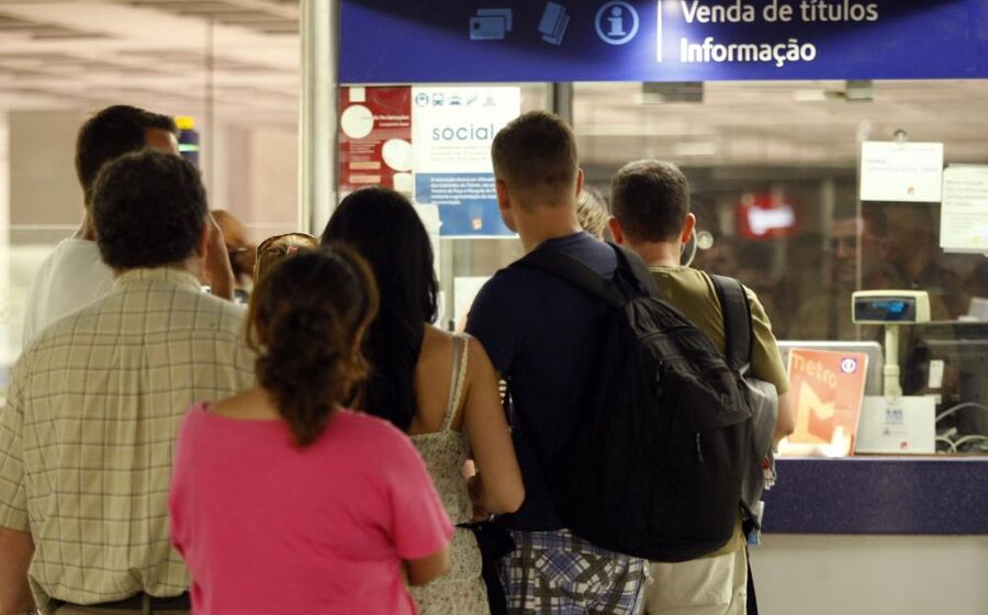 venda de passes transportes metro
