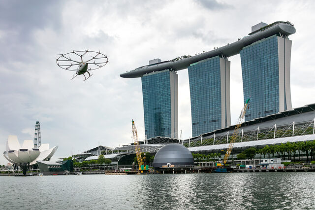 Volocopter promete táxis aéreos em '2 ou 3 anos'