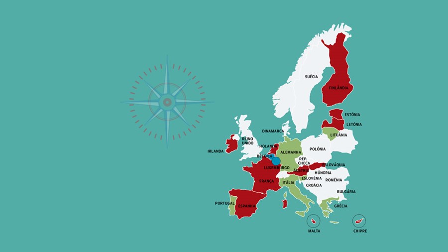 Mapa: Recuperação alemã mantém crescimento da Zona Euro em 2020. Portugal a  meio - Zona Euro - Jornal de Negócios