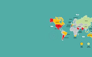 Mapa: OCDE revê previsões de crescimento. Que países crescem mais ou menos?