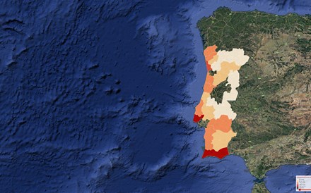 Mapa: Casas são mais caras no Algarve, mas é no Norte que sobem mais