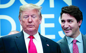 Justin Trudeau e Trump