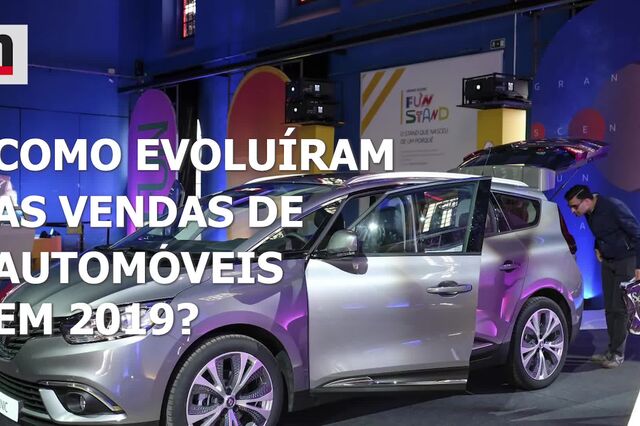 Como evoluíram as vendas de automóveis em Portugal em 2019?