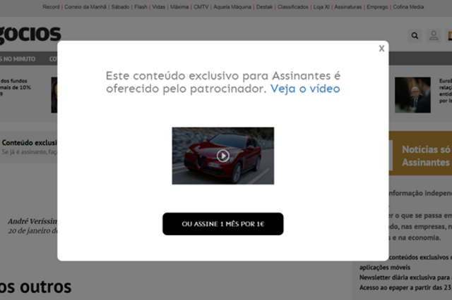 Jornal de Negócios democratiza acesso a conteúdos premium 