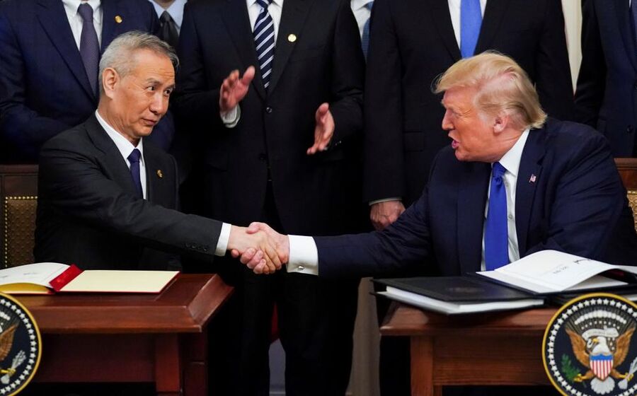 trump liu acordo china