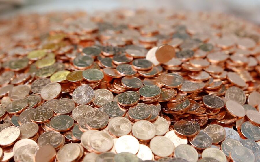 cêntimos, cêntimos, moedas