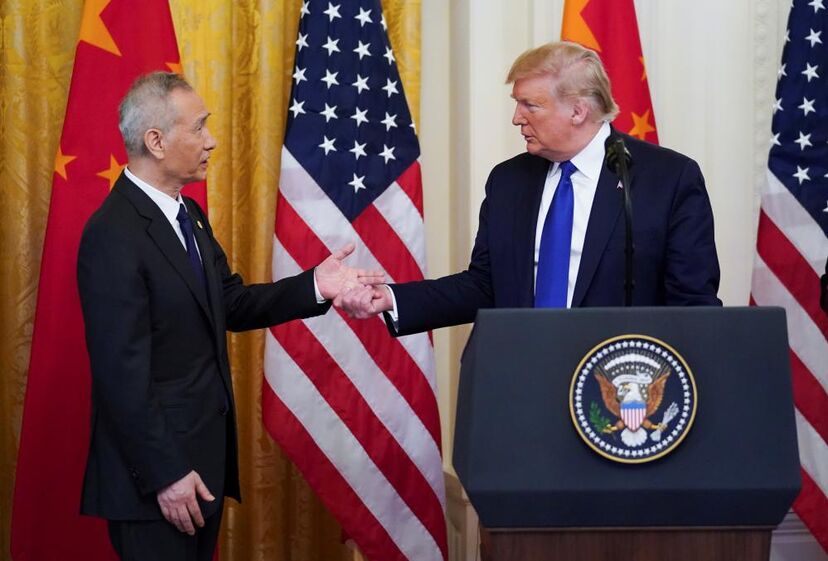 trump liu acordo china