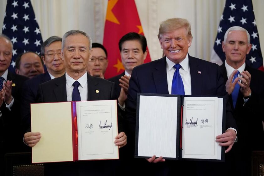 trump liu acordo china