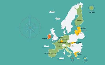 Mapa: Previsões intercalares de inverno da Comissão Europeia 