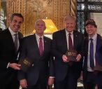 Fabio Wajngarten no almoço com Donald Trump