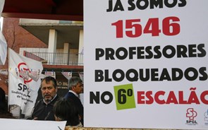 Professores protestaram em Lisboa pela progressão na carreira docente 