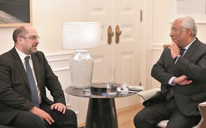 presidente da Câmara da Moita, Rui Garcia, com António Costa