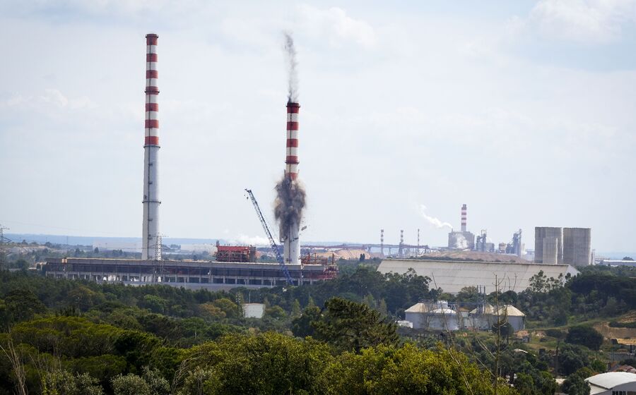 chaminés, Central Termoelétrica de Setúbal 