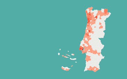 Mapa: Loures ultrapassa 100 casos confirmados e Famalicão está à beira