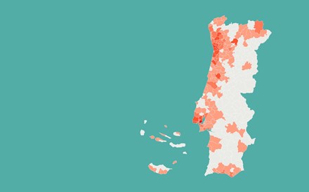 Mapa: 29 concelhos têm mais de 50 casos confirmados. Veja o seu