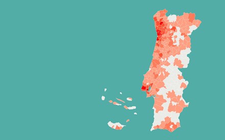 Mapa: Hostel faz de Lisboa outra vez o concelho com mais infetados