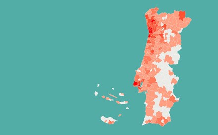 Mapa: Braga e Matosinhos também já têm mais de mil casos de covid-19