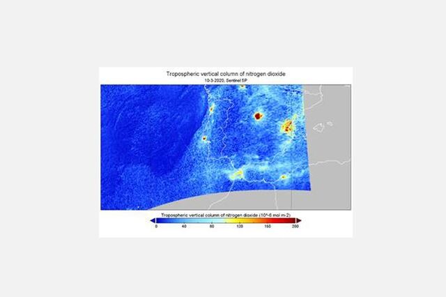 Satélites mostram poluição a cair 'drasticamente' em Portugal no estado de emergência