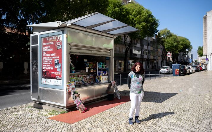Zélia Vila Flor - quiosque na Estrada de Benfica