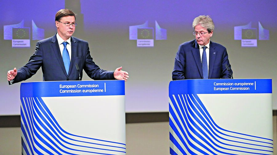  Dombrovskis e Gentiloni 