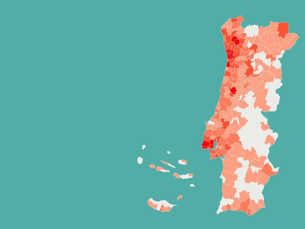 Mapa Casos Mais Do Que Duplicaram Em Maio Na Amadora Loures Odivelas Sintra E Seixal Coronavirus Jornal De Negocios