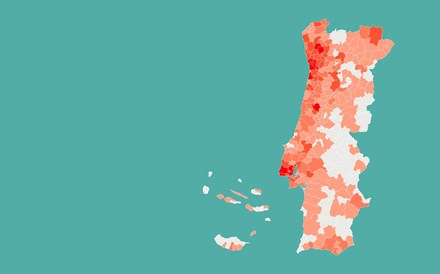 Mapa: Viseu entra no grupo de 51 concelhos com mais de 100 casos de covid-19
