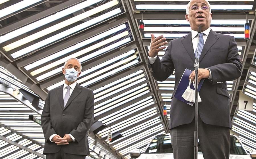 Marcelo Rebelo de Sousa e António Costa estiveram ontem na fábrica da Autoeuropa.