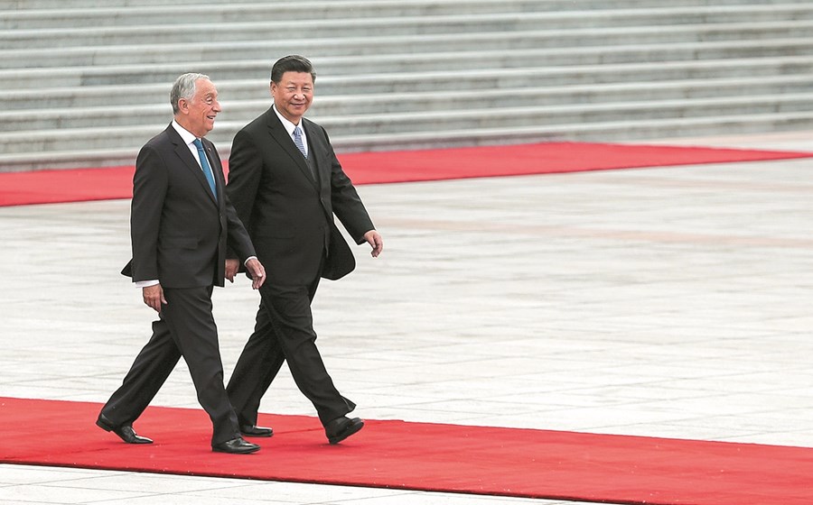 Marcelo Rebelo de Sousa e Xi Jinping têm realçado as boas relações entre Portugal e a China, nos vários encontros que têm mantido.