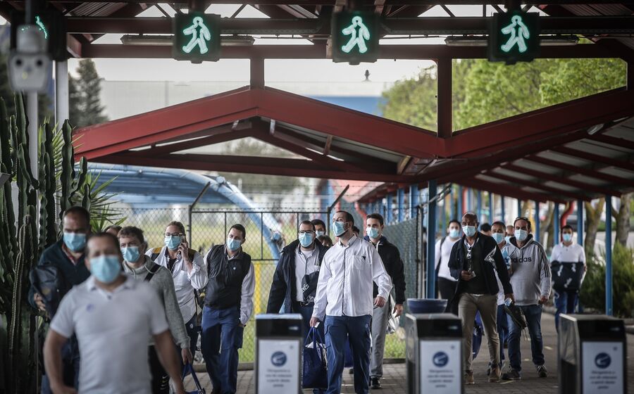trabalhadores temperatura