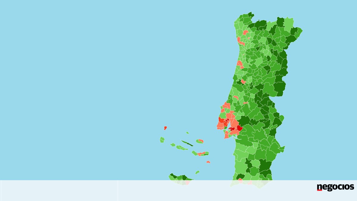 Mapa: Em quase metade dos concelhos 25% da população é idosa. Veja