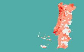 Mapa: Cinfães triplica casos de covid-19. Odivelas próximo de mil infetados