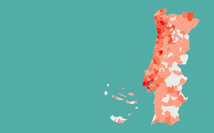 Mapa: Grande Lisboa com nove vezes mais casos que Grande Porto desde o desconfinamento