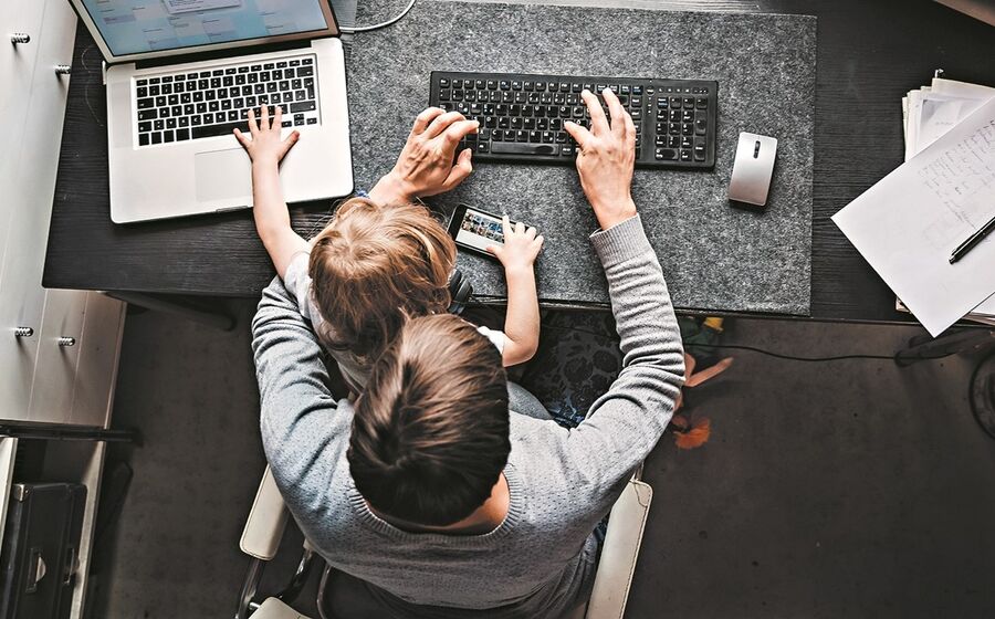 teletrabalho pais com filhos trabalho à distância, remoto