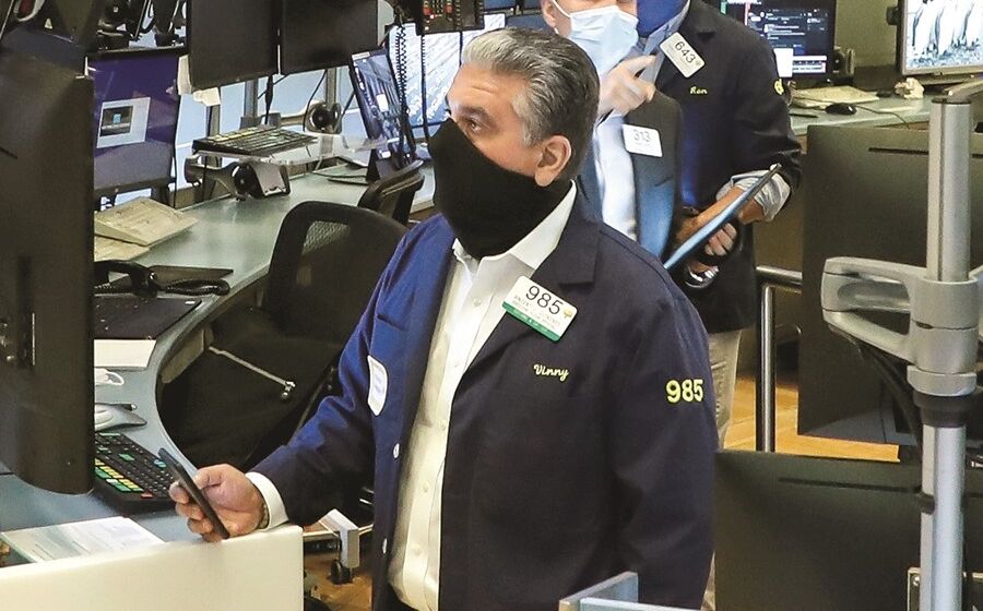 wall street bolsas operadores mascaras