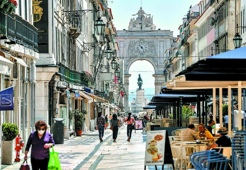lisboa, rua do ouro, terreiro do paço, praça do comércio