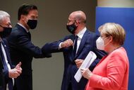 rutte merkel conselho europeu Charles Michel 