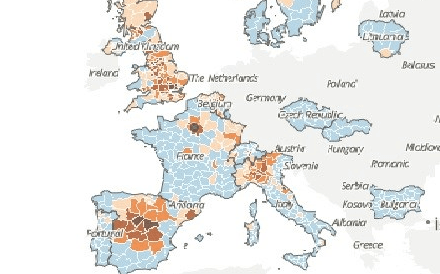 Covid-19: Veja no mapa como evoluiu a mortalidade na Europa