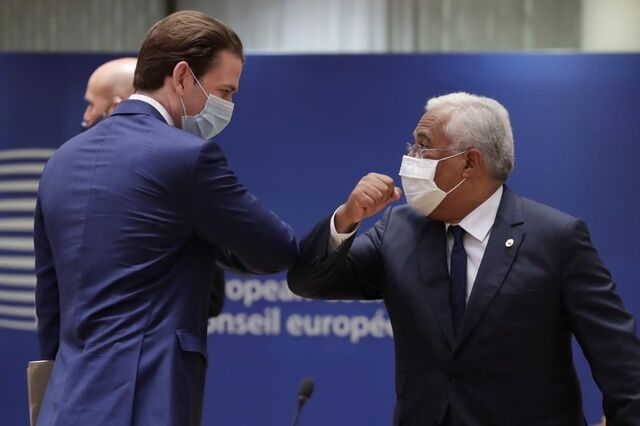 António Costa oferece máscaras portuguesas aos homólogos europeus