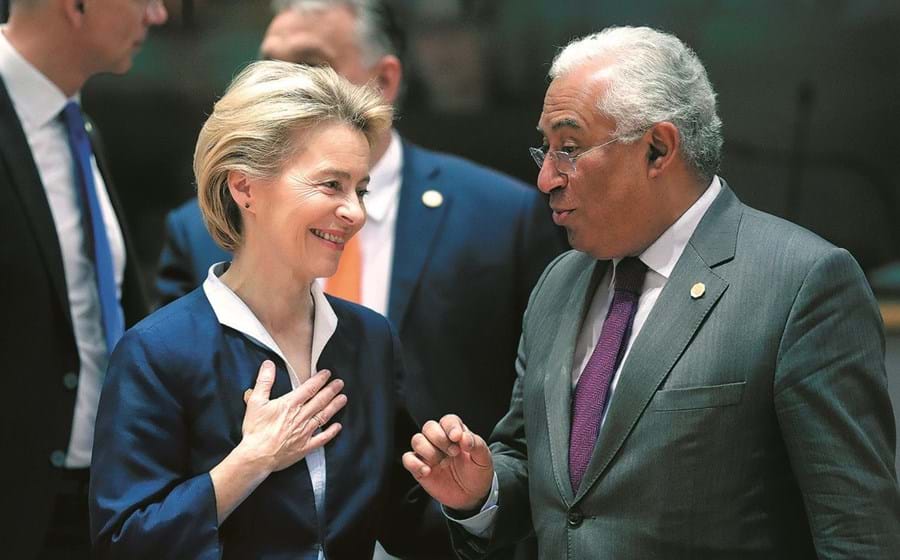 O primeiro-ministro, António Costa, terá no plano de recuperação europeu, gerido por Ursula von der Leyen, um apoio para tirar a economia da crise.