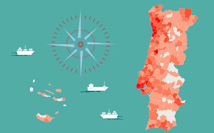 Em 34 concelhos registaram-se mais de 10 casos de covid-19 numa semana. Veja no mapa como foi no seu