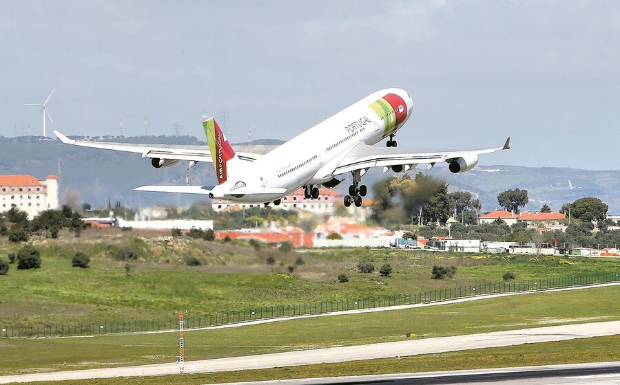 tap avião aeroporto
