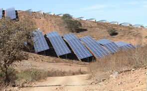 painéis solares, central solar