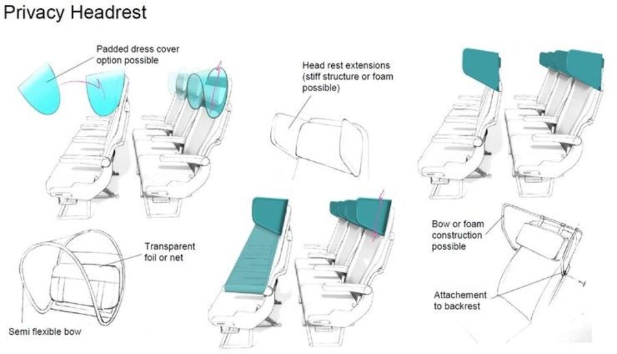 TAP interior avião