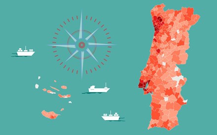 Covid-19: Já só há 17 concelhos sem casos e 35 têm mais de 500 infeções. Veja no mapa a situação no seu