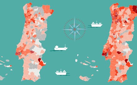 Portugal já tem 1% da população infetada. Dois concelhos superam os 2%. Veja no mapa o seu