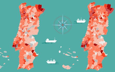 Paços de Ferreira supera os 3% da população infetada e há 45 concelhos acima de 1%. Veja no mapa o seu