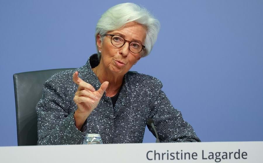 Christine Lagarde, presidente do BCE, deve esperar pela atualização das pro         jeções económicas de dezembro.